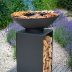 Brasero Onyx Ø80 avec grill et rangement pour bois – Image 9