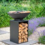 Brasero Onyx Ø80 avec grill et rangement pour bois – Image 14