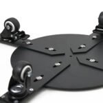 Plateau roulant avec roues pour cheminées bioéthanol – Ø 45 cm – Image 3