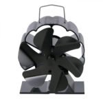 Ventilateur de poêle à chaleur noire – 6 lames | Acier – Image 3