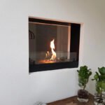 Cheminée bio encastrable double face de 60 cm - Noir – Image 4
