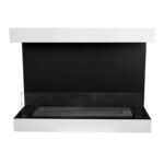 Dakota Cheminée Murale Trois Faces Blanche de 80 cm – Image 5