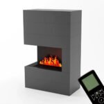 Cheminée hybride Tucholsky angle droit – Gris – Image 2