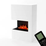 Cheminée hybride Tucholsky angle droit – Blanc – Image 2