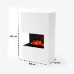 Cheminée hybride Tucholsky angle droit – Blanc – Image 3