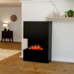 Cheminée hybride Tucholsky angle droit – Noir