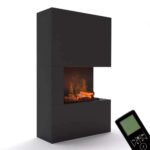 Cheminée hybride Tucholsky angle gauche – Noir – Image 3