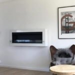 Grande Cheminée Bioéthanol Murale Blanche – Image 7