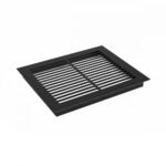 Grille de ventilation noire - 25 x 20,5 cm - 210 cm² – Image 2