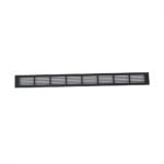 Grille de ventilation noire - 80 x 7,6 cm - 210 cm² – Image 3