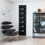 Casier à vin pour 6 bouteilles sur panneau acoustique