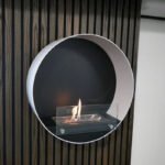 Cheminée au Bioéthanol Murale Ronde Blanche Delaware – Image 11