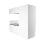 Topeka Blanc - Cheminée Éthanol en Acier Thermolaqué – Image 5